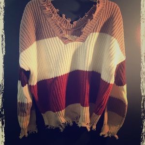Loose knit sweater